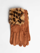 Handsker med leo imiteret pels - ITSEP24